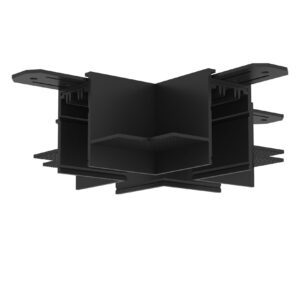 TR2114-BK Коннектор трека SMART для ГКЛ , "X" образный, механический , черный
