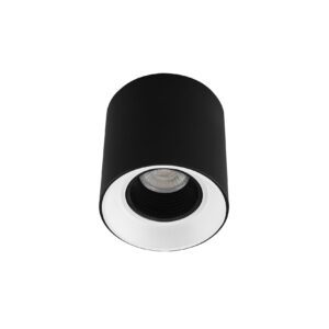 DK3090-BW+BK Светильник накладной IP 20, 10 Вт, GU5.3, LED, черно-белый/черный, пластик